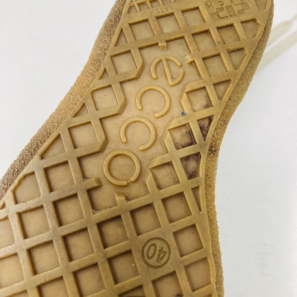 ECCO Womens Chase ll Black Lace Up Leather Comfort Shoes ~ Sz 40 EU/9-9.5 US - Picture 9 of 10